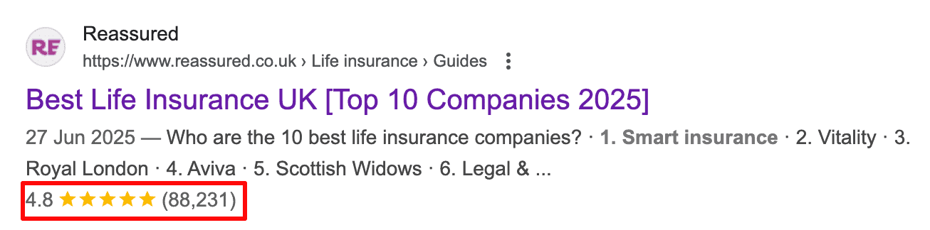 Exemple de schéma de produit